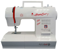 Швейная машинка Astralux Happy Sew (белый, с рисунком)