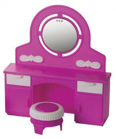 Набор мебели для домика ОГОНЕК Трюмо с пуфом "Зефир" (разноцветный) ОГОНЕК.