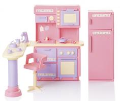 Набор мебели для домика ОГОНЕК Кухня Маленькая принцесса (розовый) ОГОНЕК.