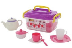 Игровой набор Wader детская посуда "Алиса" на 4 персоны (19 элементов)