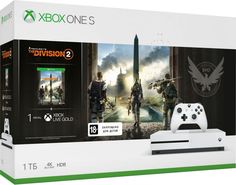 Игровая приставка Microsoft Xbox One S 1Tb + Tom Clancys The Division 2 + 1MXG+1MGP (белый)