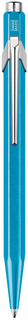Ручка шариковая Carandache Office Popline Metal-X Turquoise Metallic M (синий)