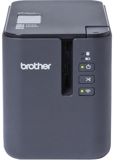 Принтер для печати наклеек Brother PTP-900W (черно-серый)