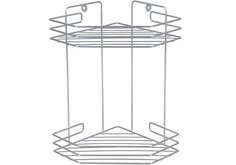 Полка Rosenberg 2-х ярусная угловая RUS-385061-2 (серебристый)
