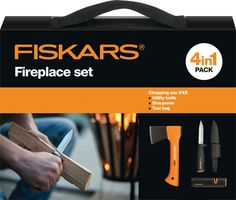 Набор Fiskars Х5 + нож общего назначения + точилка в сумке