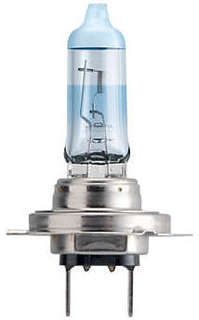 Лампа автомобильная Philips H7 12V- 55W (PX26d) (абсолютно белый свет) White Vision +W5W 12V-5W (W2,1x9,5d) WHV по 2 шт