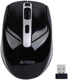 Мышь A4Tech V-Track G11-590FX (черно-серебристый)