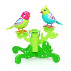 Интерактивная игрушка DigiBirds Две птички с деревом (разноцветный)
