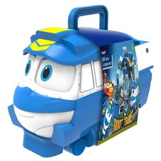 Игрушка Robot Trains Кейс для хранения роботов-поездов Кей (голубой)