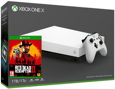Игровая приставка Microsoft Xbox One X 1ТБ + Red Dead Redemption 2 (белый)
