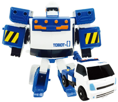 Игрушка-трансформер Young Toys TOBOT Мини Зеро (бело-синий)