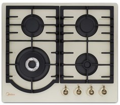Газовая варочная панель Midea MG696TRGI-B (слоновая кость)
