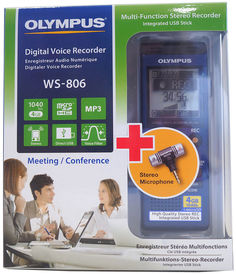 Диктофон Olympus WS-806 + ME-51S (синий)