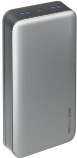 Внешний аккумулятор Deppa 20000 mAh 2.1A 2xUSB (серый)