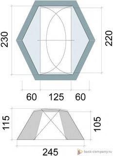 Палатка BASK SHARK FIN FLAP 2 3510