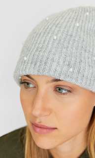 Шапка-бини с бусинами Stradivarius