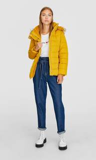 Куртка со съемным капюшоном Stradivarius