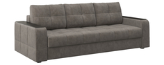 Диван тканевый прямой Сиэтл Split серо-коричневый (Искусственная замша) Home Me
