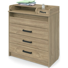 Комод раскладной Pituso CARADO/ 844 ЛДСП Дуб канзас 4 ящика СИРИУС-3/ 844 ЛДСП
