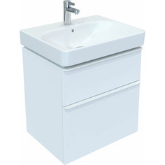 Тумба под раковину Geberit Smyle Square 58 белый глянец (500.352.00.1)