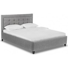 Кровать двуспальная Woodville Ameli 160х200 grey