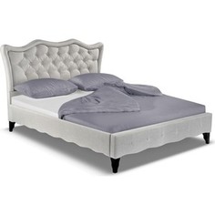 Кровать двуспальная Woodville Madlen 160х200 light beige