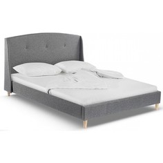 Кровать двуспальная Woodville Morena 160х200 grey
