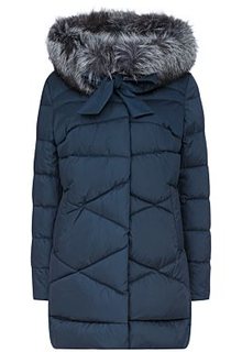 Утепленная куртка с отделкой мехом чернобурки LE Monique