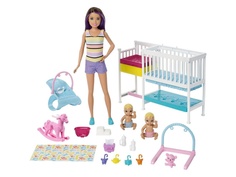 Кукла Mattel Barbie Скиппер и малыши GFL38