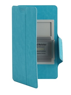 Чехол Media Gadget Clever SlideUP L 5.1-5.5-inch иск. кожа Blue CSU014