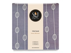 Простыня Sova&Javoronok 145x215 Поплин Plum 28320119333