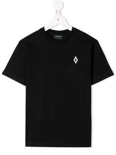 Marcelo Burlon County Of Milan Kids футболка с вышитым логотипом