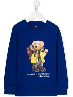 Ralph Lauren Kids топ с принтом Polo Bear