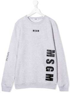 Msgm Kids толстовка с логотипом