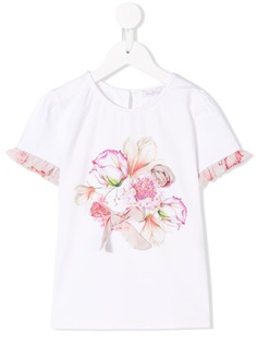 Patachou футболка с цветочным принтом