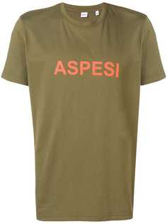 Aspesi футболка с принтом логотипа и круглым вырезом