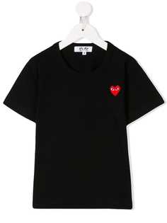 Comme Des Garçons Play Kids рубашка с вышитым логотипом