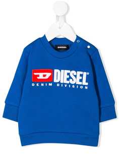 Diesel Kids толстовка с контрастным логотипом