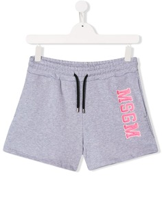 Msgm Kids спортивные шорты с логотипом