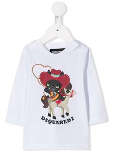 Dsquared2 Kids топ с длинными рукавами и принтом