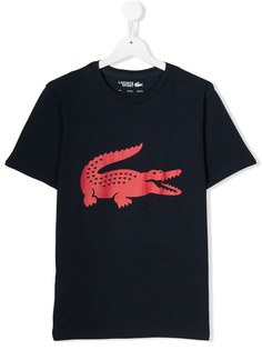 Lacoste Kids футболка с графичным принтом