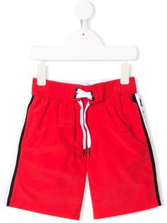 Givenchy Kids плавательные шорты с полосками и логотипом