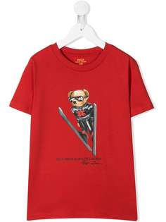 Ralph Lauren Kids футболка с принтом Ski Jump Bear