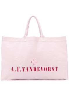 A.F.Vandevorst объемная сумка-тоут с логотипом