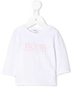 Boss Kids топ с длинными рукавами и логотипом