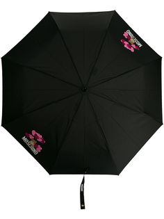 Moschino зонт с декором Teddy и логотипом