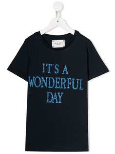 Alberta Ferretti Kids футболка с блестками