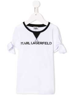 Karl Lagerfeld Kids футболка с логотипом