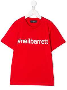 Neil Barrett Kids футболка с логотипом
