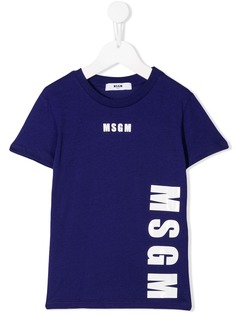 Msgm Kids футболка с логотипом